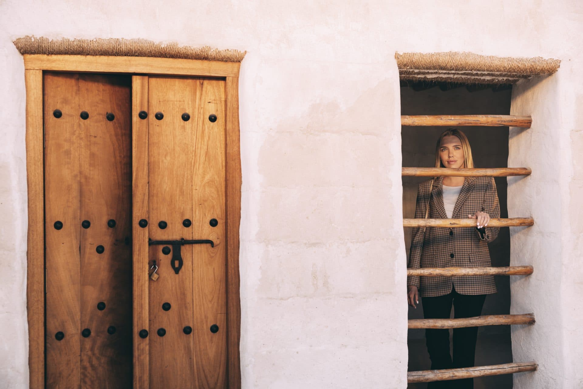 Historic buildings in the old village of Al Jazirah Al Hamra
